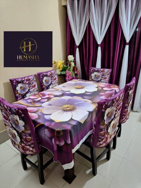 Blue Blossom Elegance Table Cover Cloth