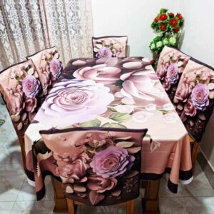 Pearl Rose Elegance Table Cover Cloth