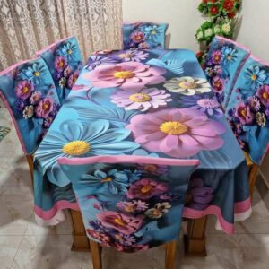3D Floral Delight Table Cover
