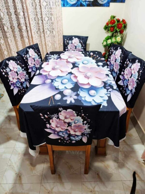 Ethereal Bloom 3D Print Table Cloth