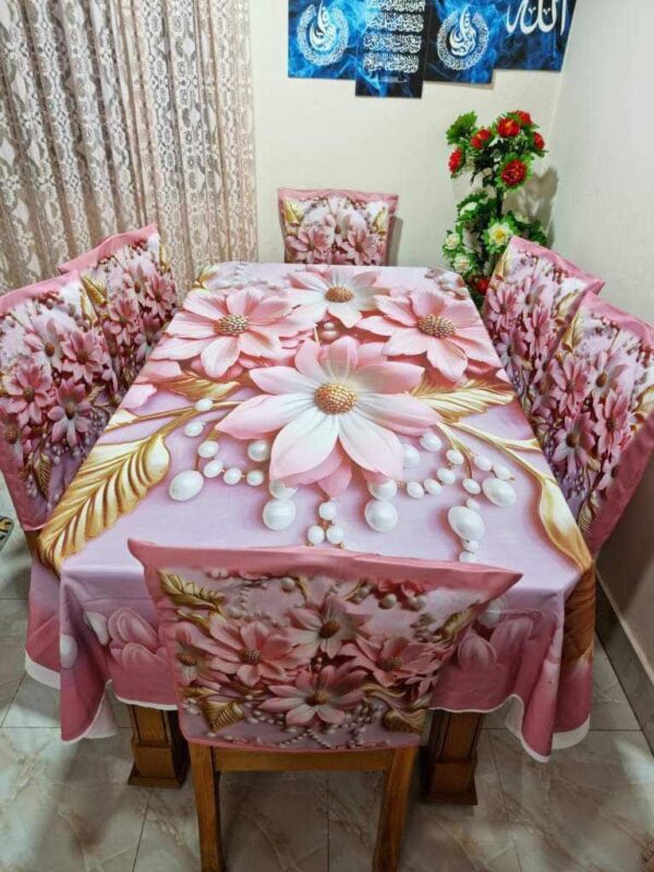 Blossom & Pearl 3D Table Cloth Set