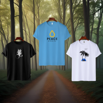 Elegant Islamic Calligraphy T shirt 3 Pice Combo Offer