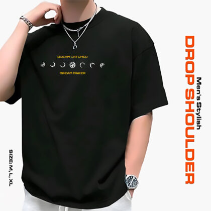 Men’s Stylish Drop Shoulder- Black