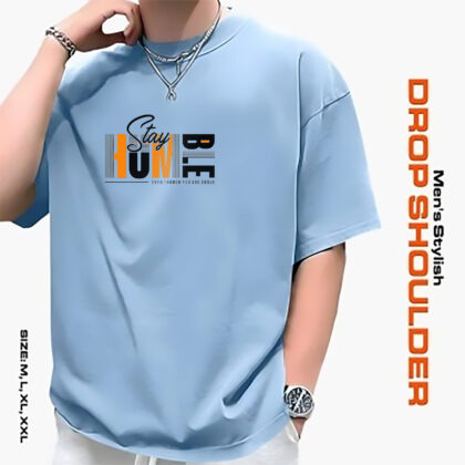 Men’s Stylish Drop Shoulder- Sky Blue