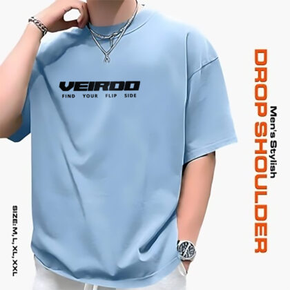 Men’s Stylish Drop Shoulder- Sky Blue
