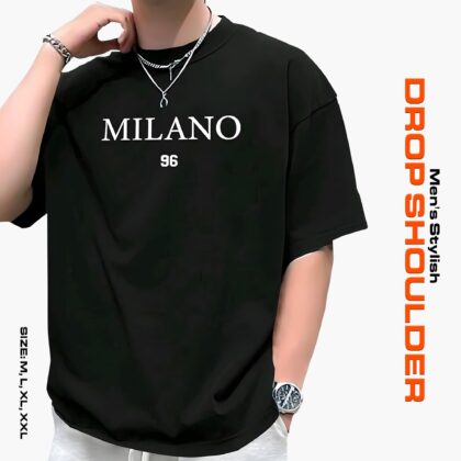 Men’s Stylish Drop Shoulder- Milano Black