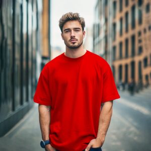 Solid dropshoulder T-shirt