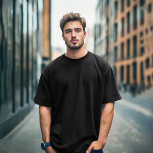 Solid dropshoulder T-shirt