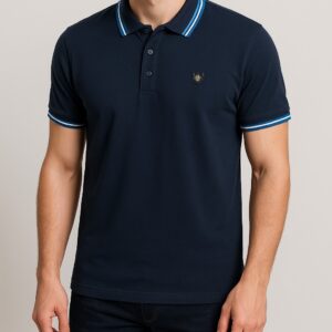 Navy Blue Easy Polo T-Shirt for Men