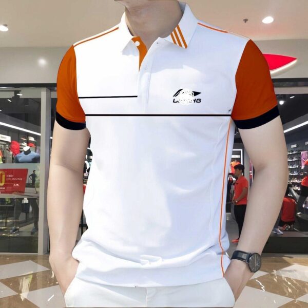 Model Wearing Super Premium Cotton Polo Shirt for Men Outdoors – Stylish Summer Look