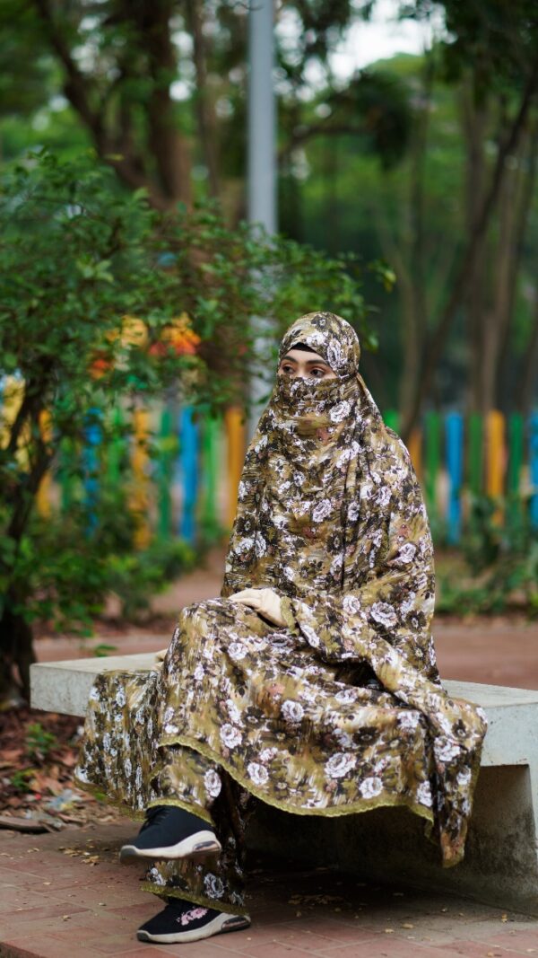 Olive Garden Floral – Plaju Khimar Set