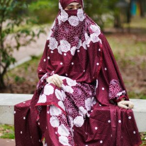 Fuchsia Bouquet – Plaju Khimar Set