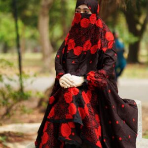 Scarlet Midnight – Plaju Khimar Set