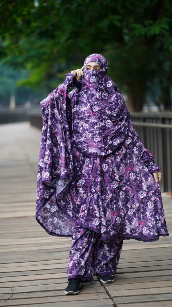 Royal Lavender Floral – Plaju Khimar Set