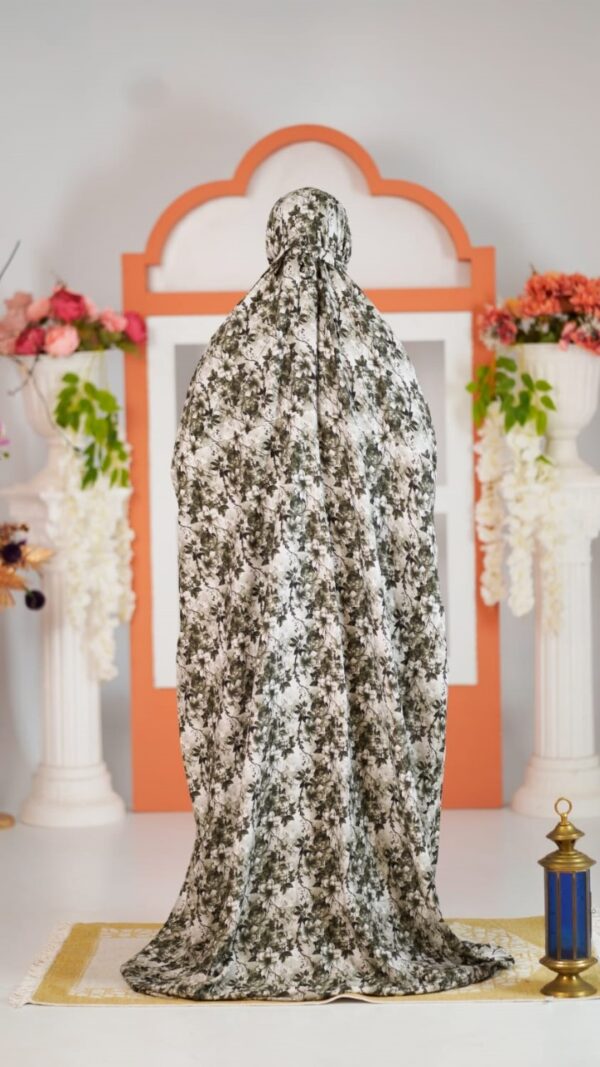 Cream Marble Pattern – Salah Long Khimar