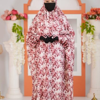 Rose Abstract Floral – Salah Long Khimar