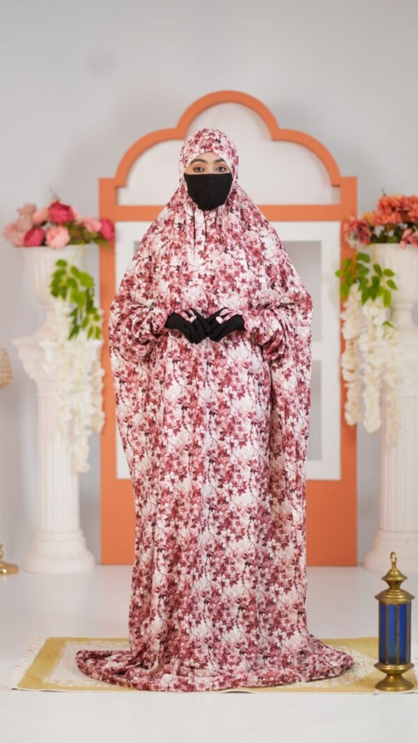 Rose Abstract Floral – Salah Long Khimar